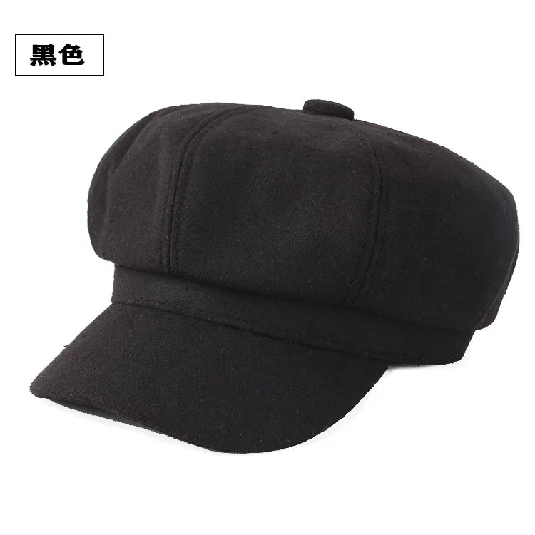 Autumn Winter Classic 8 Panels Newsboy Beret Hat for Women Wholesale Casual Daily Outdoor Party Travel Applicable