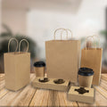 Richer Paper Recyclable Kraft Paper Bags for Food & Pizza Packaging Custom Logo & Printed