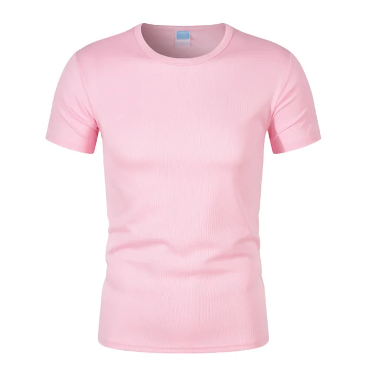 Wholesale Men's Quick Drying Sports Blank Moisture Wicking T-shirt Custom Polyester Running Gym Team Work Clothes T-shirts