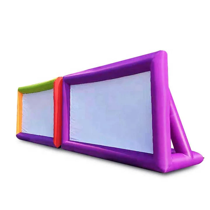 Factory Ready 20ft Outdoor Inflatable PVC Projector Screen Wholesale Movie Theater for Parties with Blower Accessory