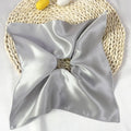 22mm 100% Double-Layer Designer Silk Hair Scrunchies Mulberry Silk Windmill Hair Ornament Collegiate Style Large Hair Ring