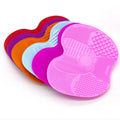 Factory Custom Mini Multi Color Makeup Brush Cleaner Cleaning Pad Make up Brushes Cleanser Silicon Makeup Brush Cleaning Mat
