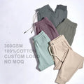 360gsm 100 Cotton Heavy Weight Metro Vintage Custom logo Casual Sweat Outfit Jogger Pant&trouser for Unisex