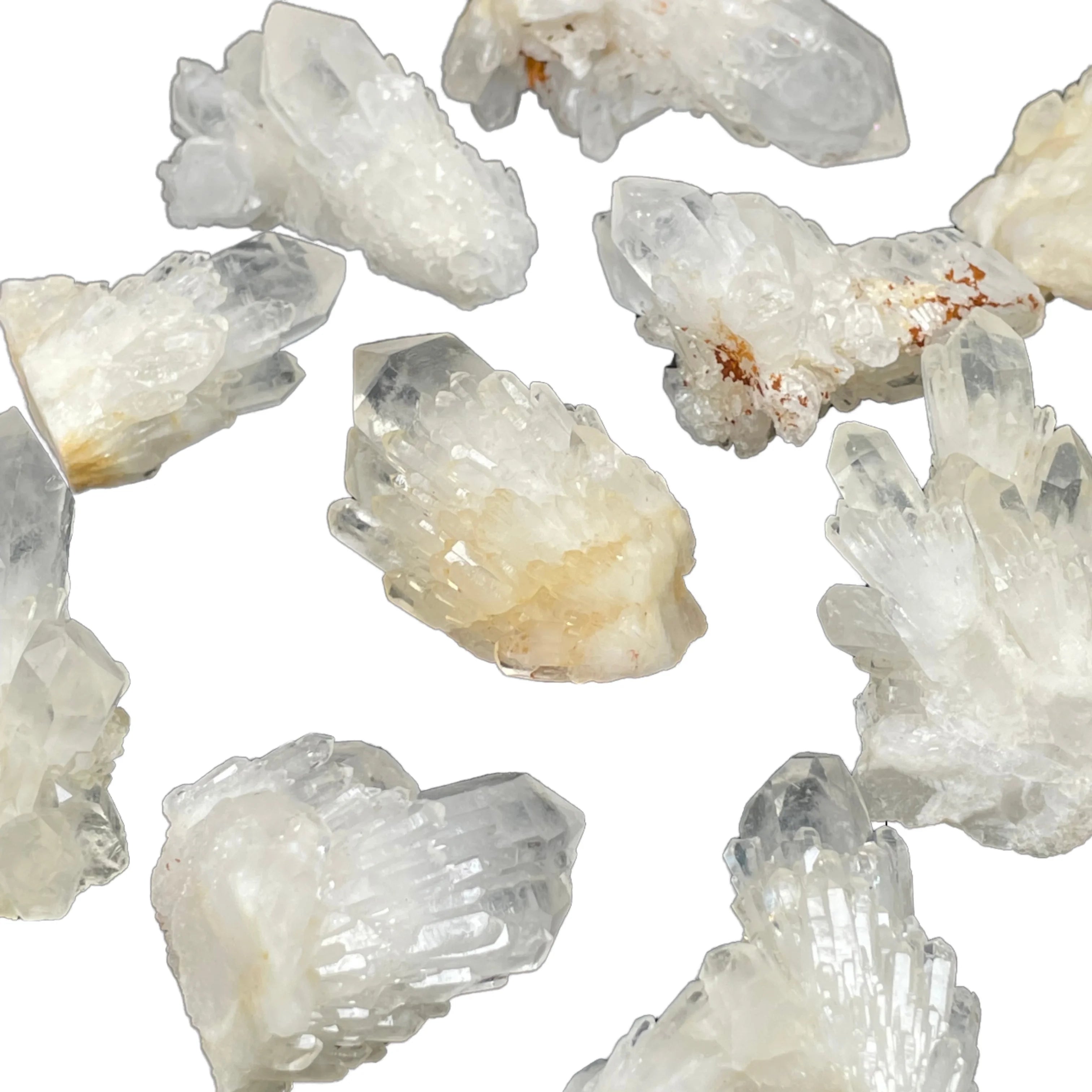 Natural Clear Crystal Pineapple Crystal Cluster Clear Quartz Ornament Home Decoration