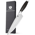WILDMOK 8-Inch Chef Knife Professional Stainless Steel Chef Knife with Black Handle Kitchen Slicing Knife