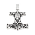 Viking Compass Celtic Axe Catholic Jewelry Stainless Steel Necklace Thor Hammer Vintage Viking Pendant