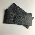 Custom  Real/Genuine Debossed/Embossed Black/Brown Leather Label Embossed Black Logo Leather Patch Tags for Jeans/Clothes