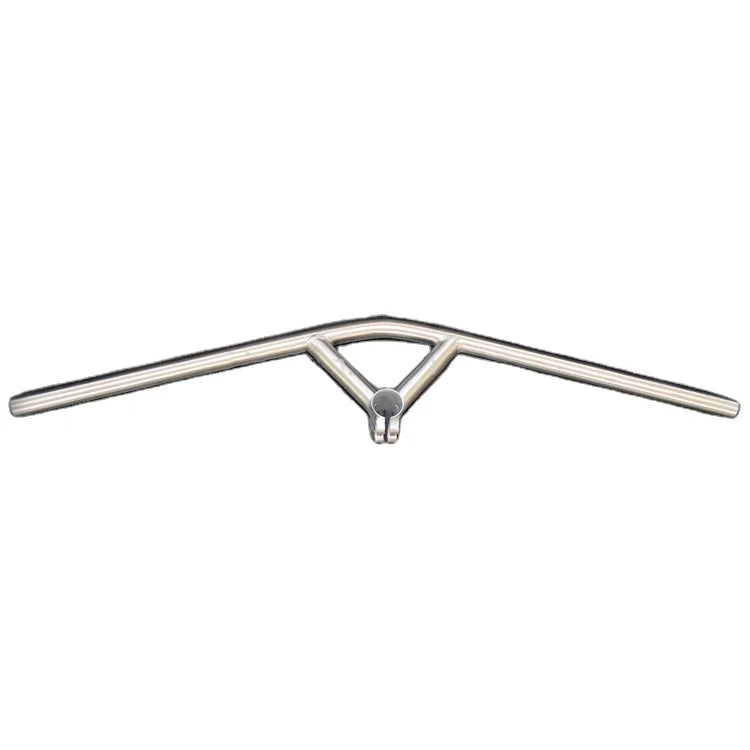 Factory Custom Titanium Alloy Gr.9 Ti3Al2.5V Flat Handlebar for Road Bicycles 29.5mm Silver