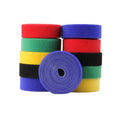 Black White Colorful Hook and Loop Back to Back Cable Tie High Quality Customized Double Side Self Locking Hook and Loop Tape