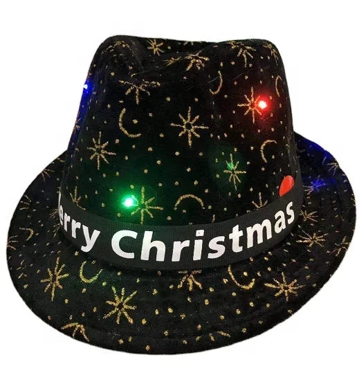 China Manufactured Christmas LED Hat for Party Festivals and Promotional Events