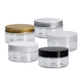 Hot Sale 2oz 100ml 4oz 5oz Clear Wide Mouth Cosmetic Plastic Container Jar 8oz 10oz Plastic Jars With Lids 16oz