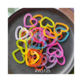 Resin Glitter Hollowed Love Heart Beads Cabochon for Jewelry Making DIY Handmade Bracelet Necklace Accessories