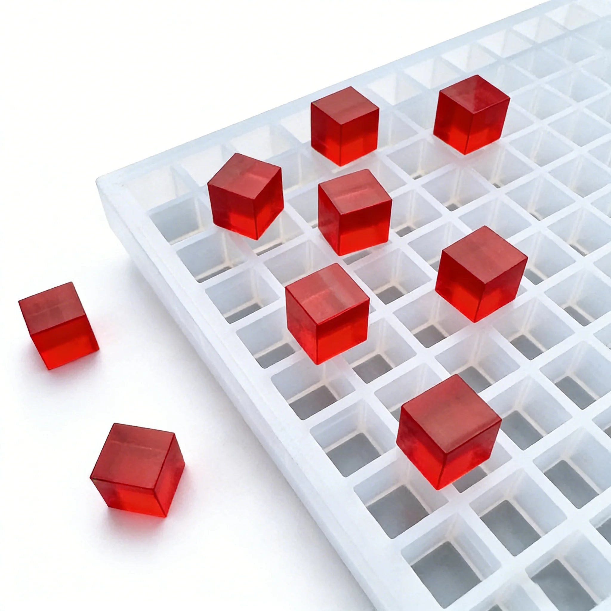 4.5ml Square Cavity Eco-Friendly Silicone Fondant Candy Chocolate Gummy Mold with Easy Demould Feature