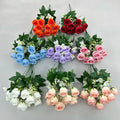 Factory Dierct Wholesale12 Heads Rose Simulation for Party Decor Good Price Flower MegaBDM