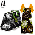 Island Dress Samoan Puletasi Women's Chuuk Design Polyester Fabric for Dress Sarong Material