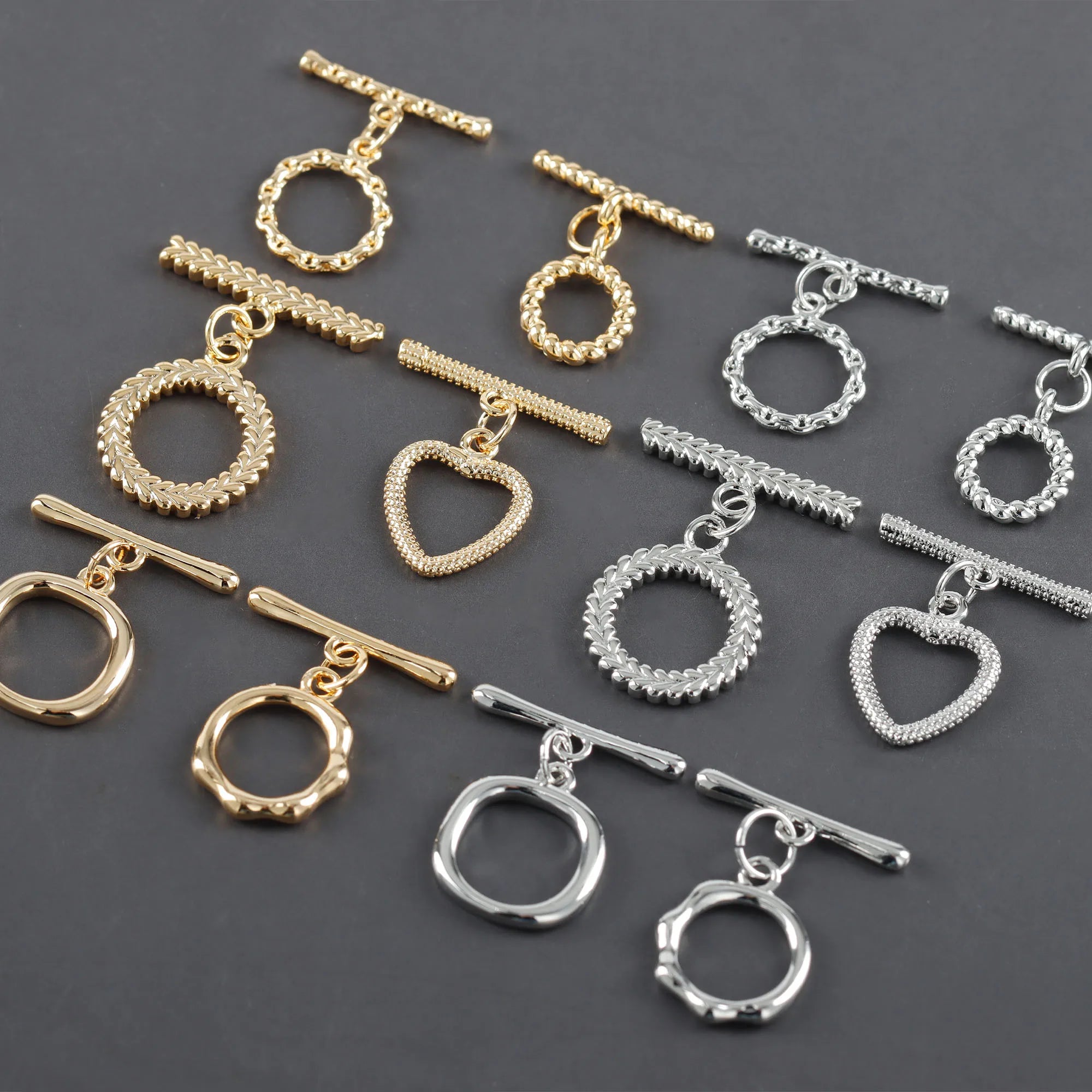 M1126  10pcs/lot Wholesale Copper Metal Clasps Diy Bracelet Necklace Connectors Jewelry Making Accessories