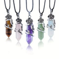 New Style Creativity Crystal Natural Stone Rose Quartz Rose Pendant Gemstone Crystal Pendant Necklace for Women
