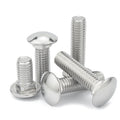 China DIN603  Stainless Fully Threaded Half Thread Partially Threaded Round Head Mushroom Head Square Neck Carriage Bolt