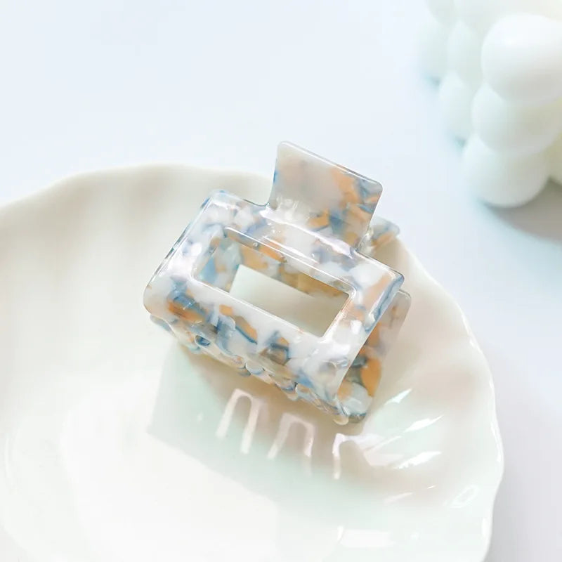 Fashionable Korean Acetate Geometry Hair Claw Clips Hair Accessories for Women Ladies