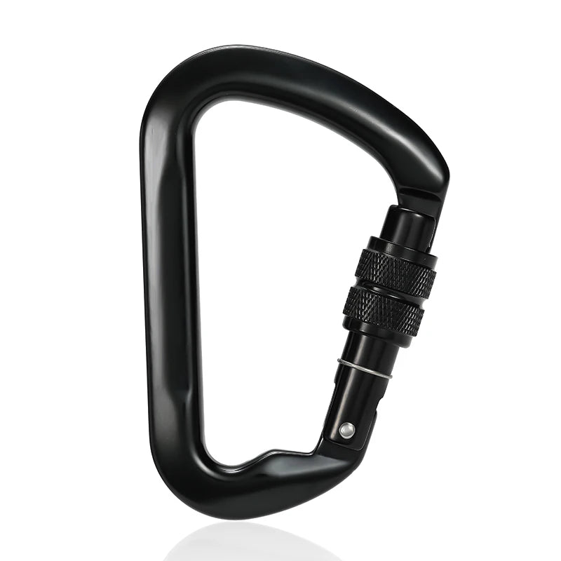 CLIWIZ 30kN Screw Locking Muti-Function Outdoor Climbing Carabiner Rescue Quick Heavy Duty Hook D Ring Carabiner With UIAA/CE