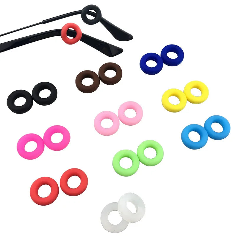 Comfortable Round Silicone Glasses Ear Hook for Kids and Adults Rubber Temple Tip Holder with Anti-Slip Ear Grip