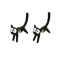 Punk Jewelry Pet 3D Animal Cat Shaped Earrings for Women Cartoon Animal Stud Earrings