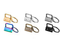 7 Colors Key Fob Hardware With Key Ring for Wristlet Keychain Key Lanyard