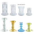 Diy Crystal Drop Glue Accessories Abrasive Roman Column Candlestick Stereo Stripe Column Candlestick Silicone Mold
