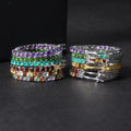 RZ0005 Abiding Jewelry 2024 New Designs Round 2.5mm Natural Gemstone Women 925 Sterling Silver Custom Hoop Earrings
