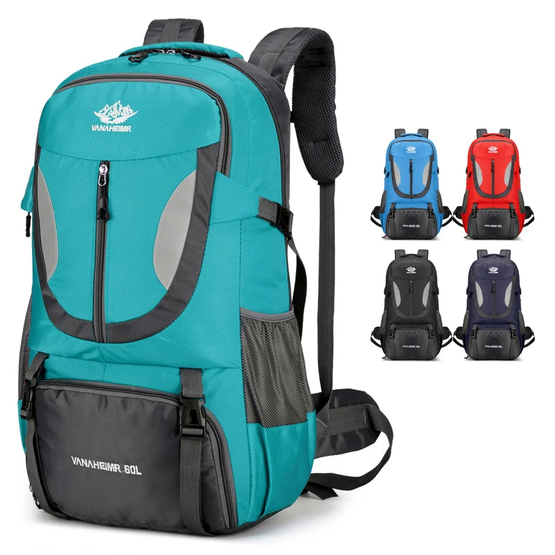 Wholesale New Waterproof Outdoor Mountaineering Bags with 56-77L Large Capacity Nylon & Polyester Materials for Travel