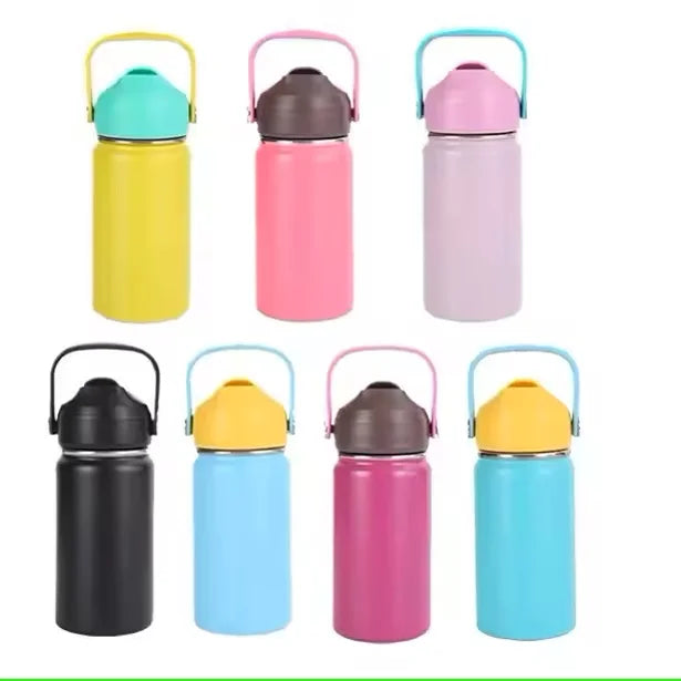 Custom 12oz Double Wall Stainless Steel Tumbler Insulated with Modern Design Silicone Base for Back School Children