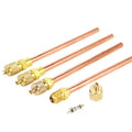 1/4 Copper Tube Access Valve Charging Air Conditioner Spare Parts Refrigeration 12cm