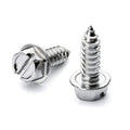 Stainless Steel Slotted Hex Washer Head Metric Fasteners License Plates Frames Covers Cars Trucks Vans SUVs Rustproof Self