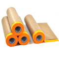 Car Cover Painting Pre Taped Pe Auto Protective Paint Kraft Paper Masking Film