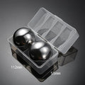 Wholesale Ice Cube Stainless Steel Ball Whiskey Chilling Stones 2pcs 55mm Reusable Metal Beverage Chilling Whiskey Stone