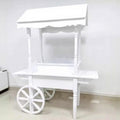 BJ220105-1 Wholesale White Wedding Sweet Cart Dessert Candy Carts for Parties