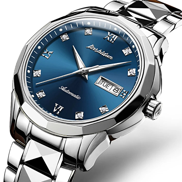 JSDUN 8823 Hot Sell Men Waterproof Original Movement Stainless Steel Dial Diameter 42mm Weight 170g Mechanical Wrist Watch