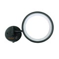 Beelee Wall Mounted Black Makeup Mirror LED Lighted Touch Sensor Button Adjustable Light 3X Magnifying Mirror