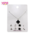 Alloy Fashion Necklace with Earrings Stud Collar for Girl