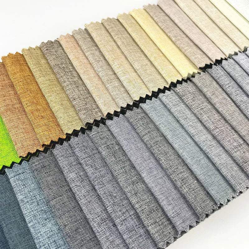 Free Sample Linen Look Upholstery Fabric Imitation Linen Fabric for Sofa