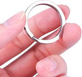 Factory Stock Metal 25 mm Split Flat Key Rings for Keychain and Crafts Ring