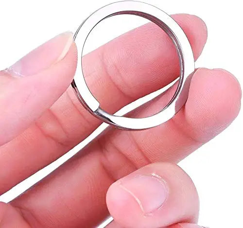 Factory Stock Metal 25 mm Split Flat Key Rings for Keychain and Crafts Ring