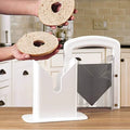 Household Safety Handle Safety Shield Stainless Steel Toast Bread Bagel Cutter Manual Bread Slicer