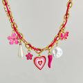 2025 New Knot Rope Chain Lotus Feather Pendant Necklace 18K Gold Vacuum Plating Fashion Pendant Necklaces