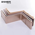 Wall Baseboard Floor Hotel Brushed Metal Aluminum Skirting Board Profile