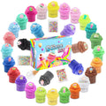 30 Pack 30ml Stress Relief Toys Non-toxic Non-Sticky Soft Cotton Candy Cloud Ice Cream DIY Making Butter Slime Kit