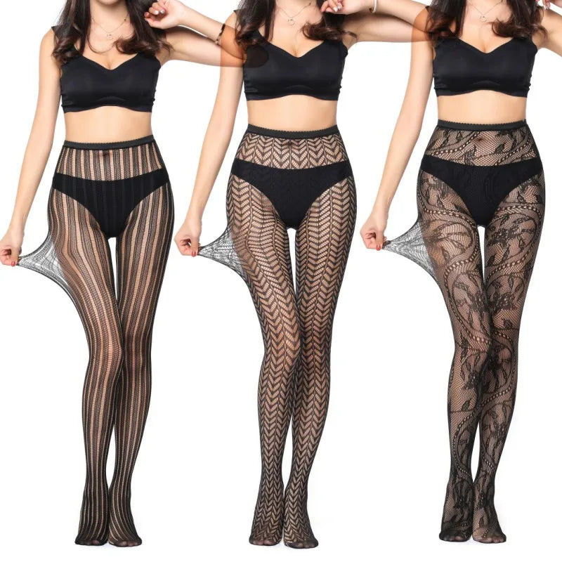 Bulk Sale Cheap Price Plus Size Multi Style Women's Stockings Sexy Thin Sheer Fishingnet Mesh Pantyhose