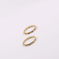 Joolim Jewelry Wholesale 18K Gold Plated Black Green Dainty Zirconia Surround Stainless Steel Rings for Women Dainty Rings