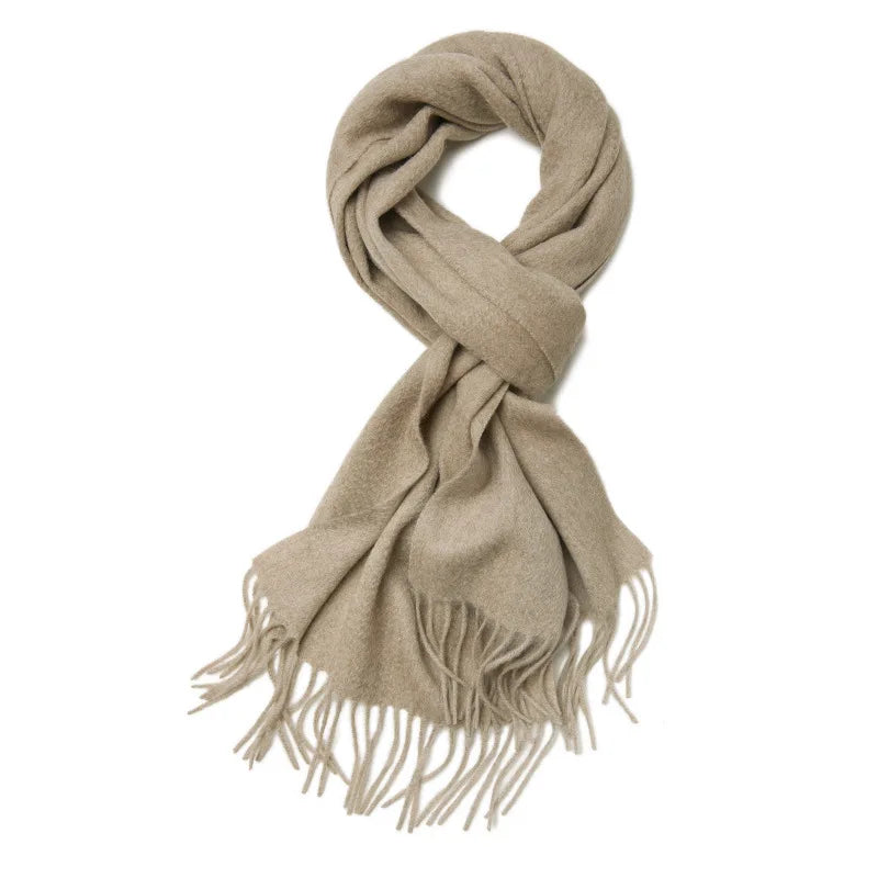 100% Cashmere Scarf Woven Scarf 35cm Width Solid Color Luxury Soft Fashion Winter Cashmere Mufflers