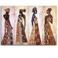 Wholesale Large Size Portrait African Women Canvas Painting Posters and Prints Wall Art Pictures for Living Room Home Decor